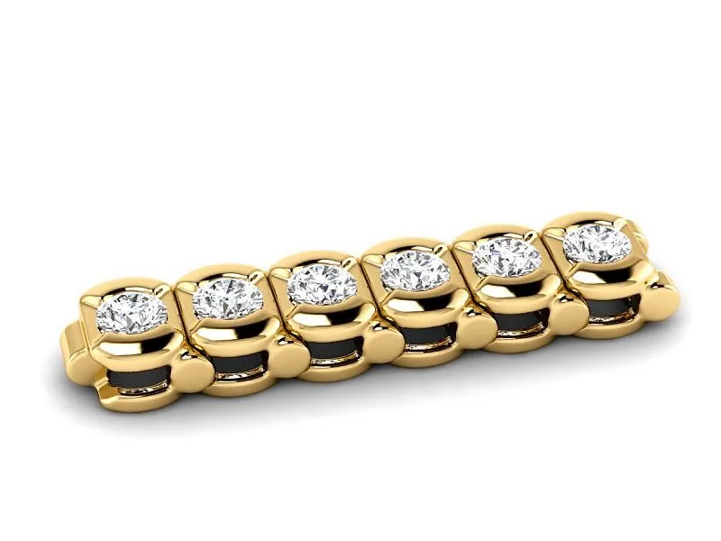 2.00-5.00 CT Round Cut Lab Grown Diamonds - Tennis Bracelet