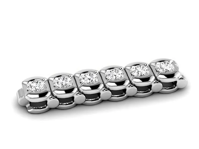 2.00-5.00 CT Round Cut Lab Grown Diamonds - Tennis Bracelet