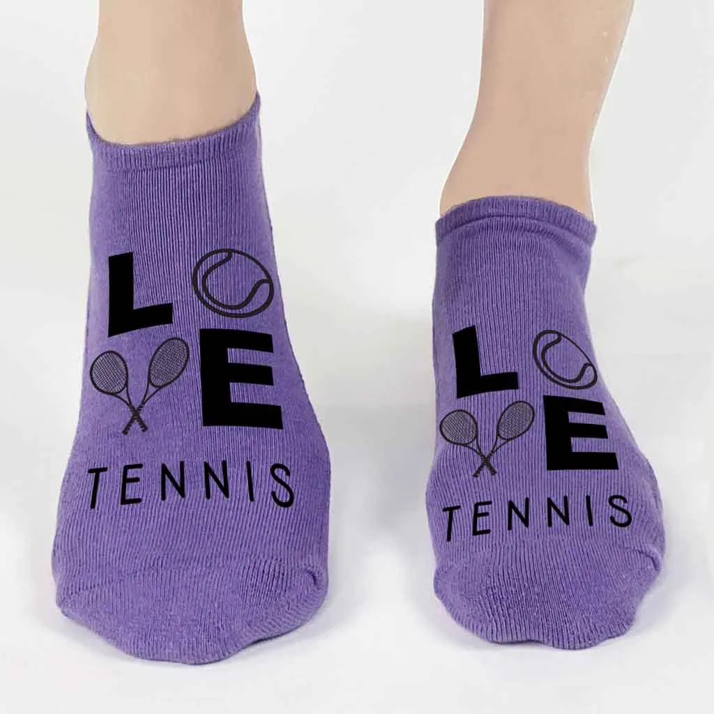 3 Pair Pack Tennis Gift Socks for Women: Fun Tennis Gift for Her