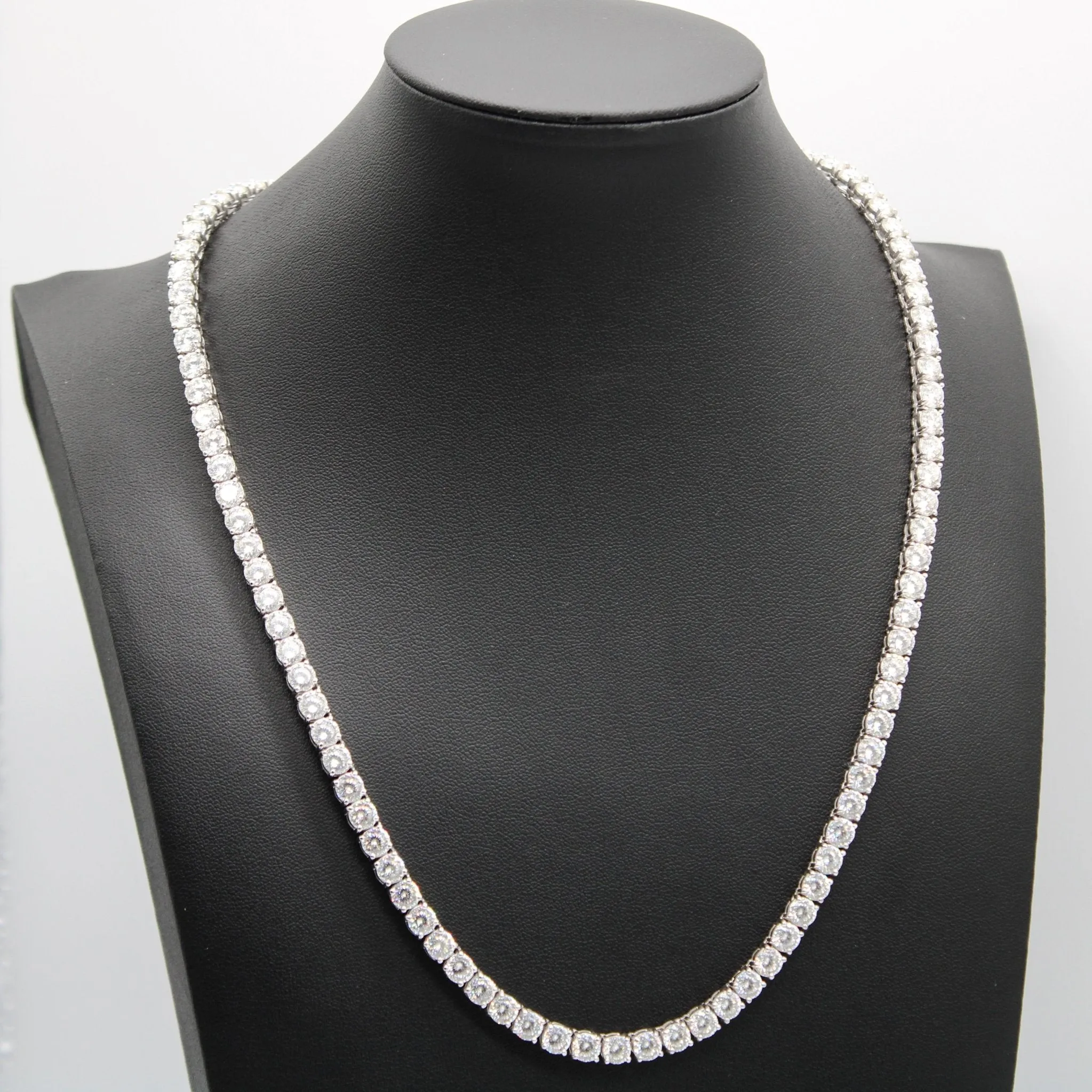 5mm Kings Cut Moissanite Tennis Chain