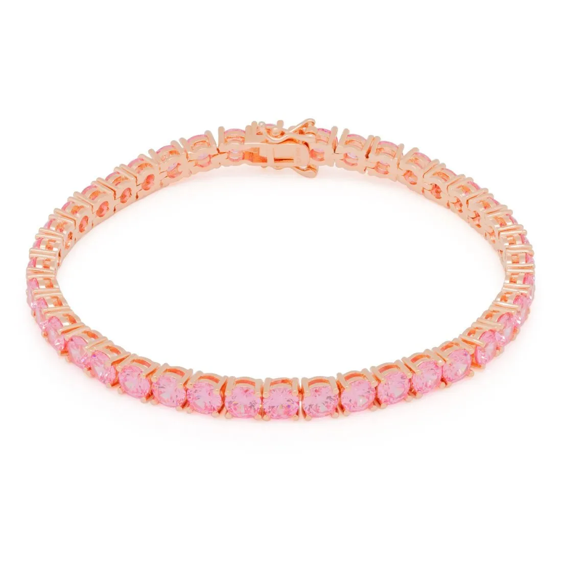 5mm Pink Tennis Bracelet