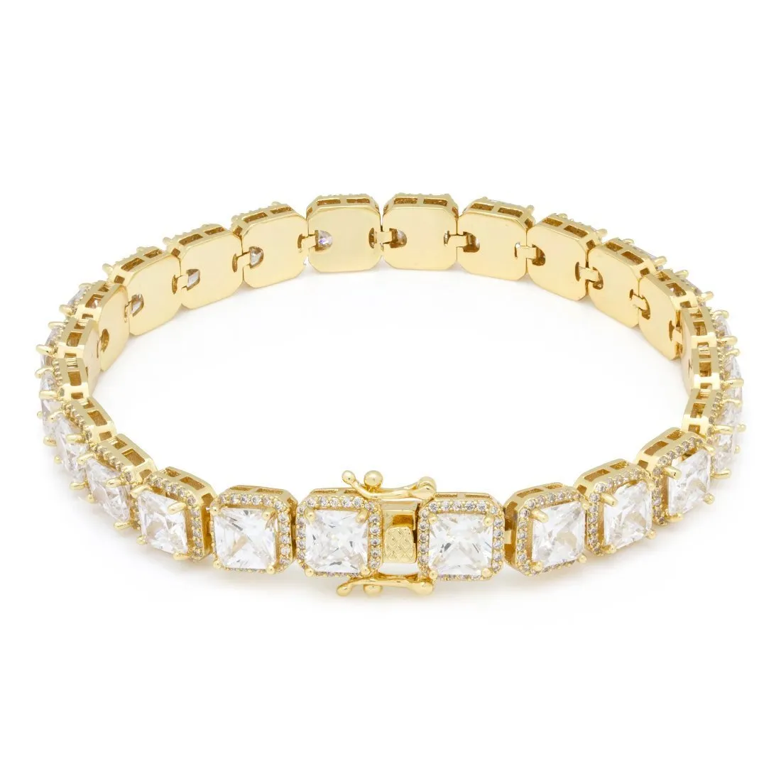 5mm Princess-Cut Tennis Bracelet