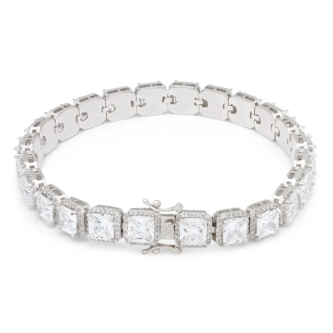 5mm Princess-Cut Tennis Bracelet