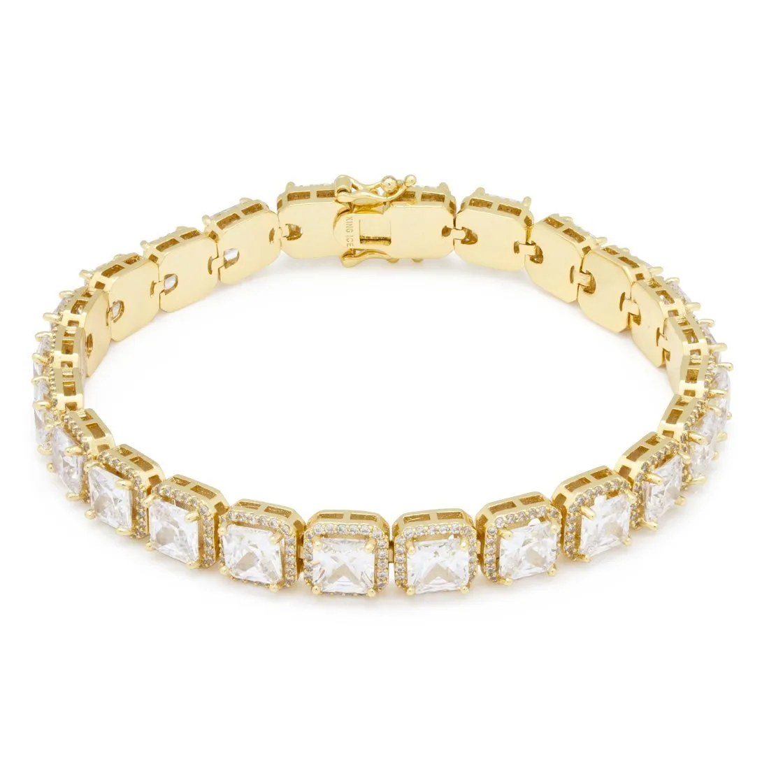 5mm Princess-Cut Tennis Bracelet