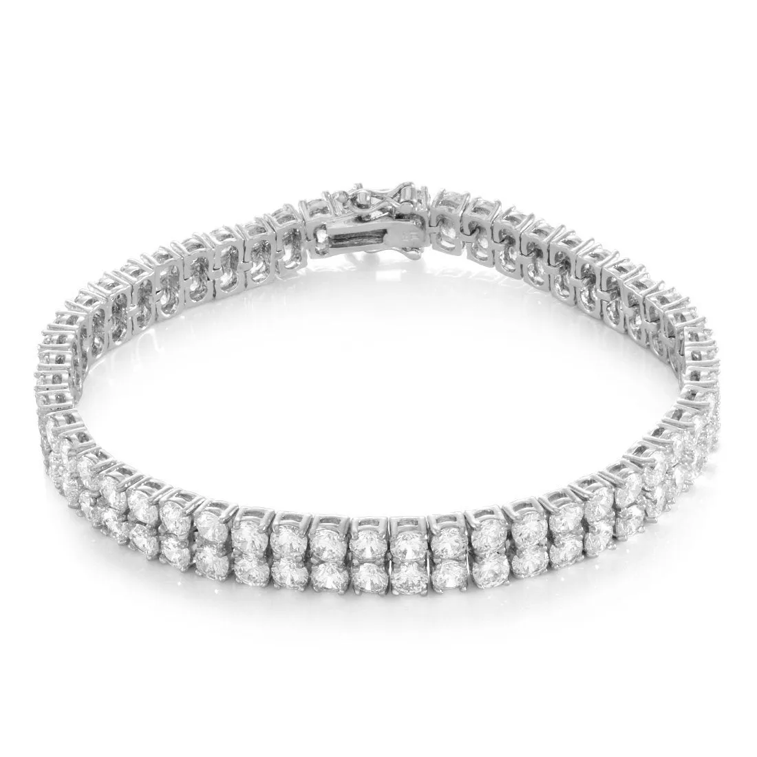 8mm Double-Row Tennis Bracelet