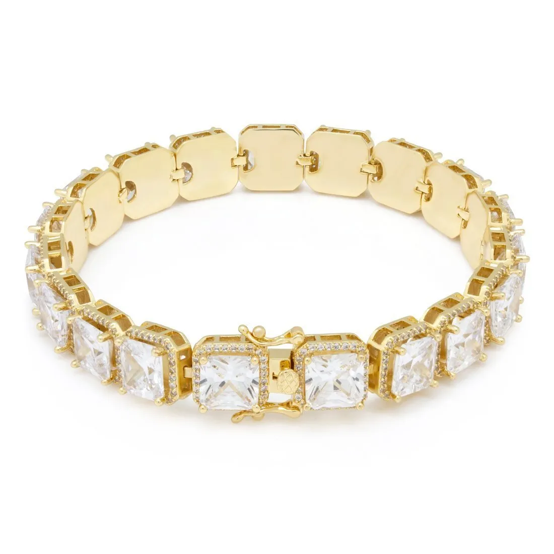 8mm Princess Cut Tennis Bracelet