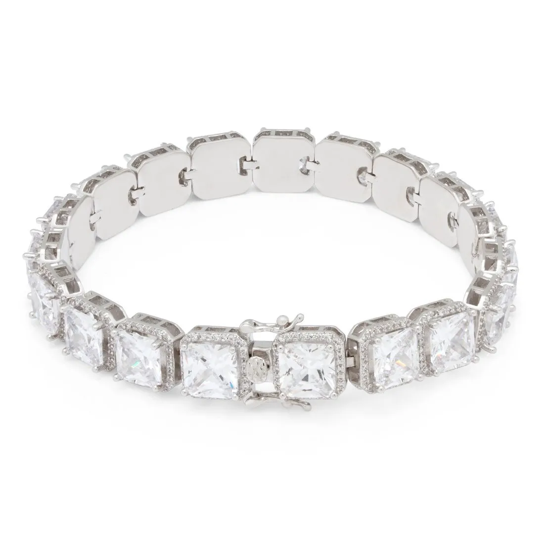 8mm Princess Cut Tennis Bracelet