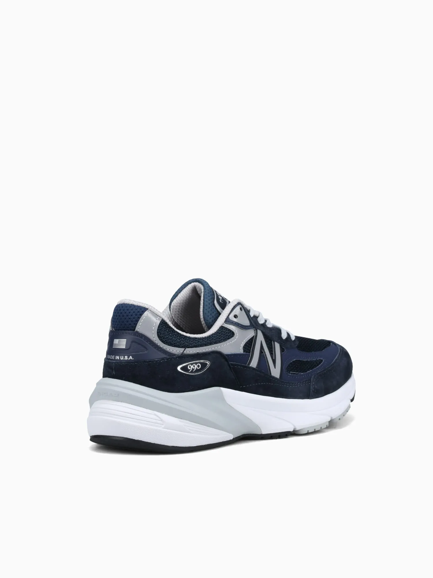 990v6 Navy Suede