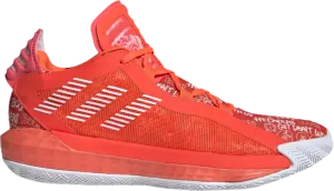 Adidas Dame 6 'Solar Red' sneakers, red