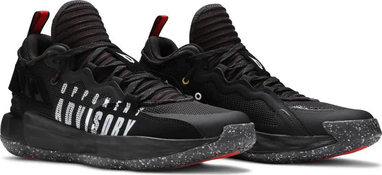 Adidas Dame 7 'EXTPLY - Opponent Advisory - Black Vivid Red' sneakers, black