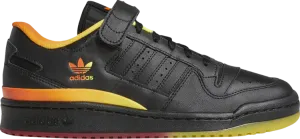 Adidas Forum Low 'Black Orange Yellow Gradient' sneakers, black