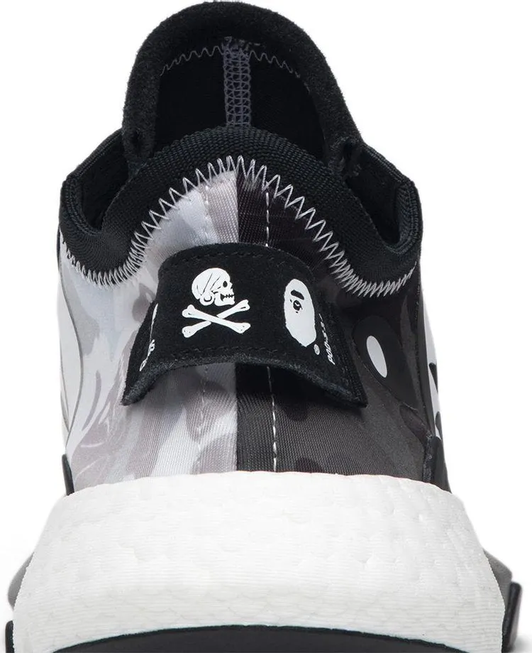 Adidas Neighborhood x A Bathing Ape x P sneakers. S3.1 'Camo', black