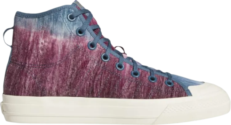 Adidas Nizza High RF 'Victory Crimson Orbit Indigo' sneakers, red