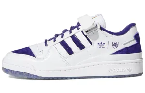 Adidas Originals Forum Low Donovan Mitchell Sneakers, White/Dark Purple