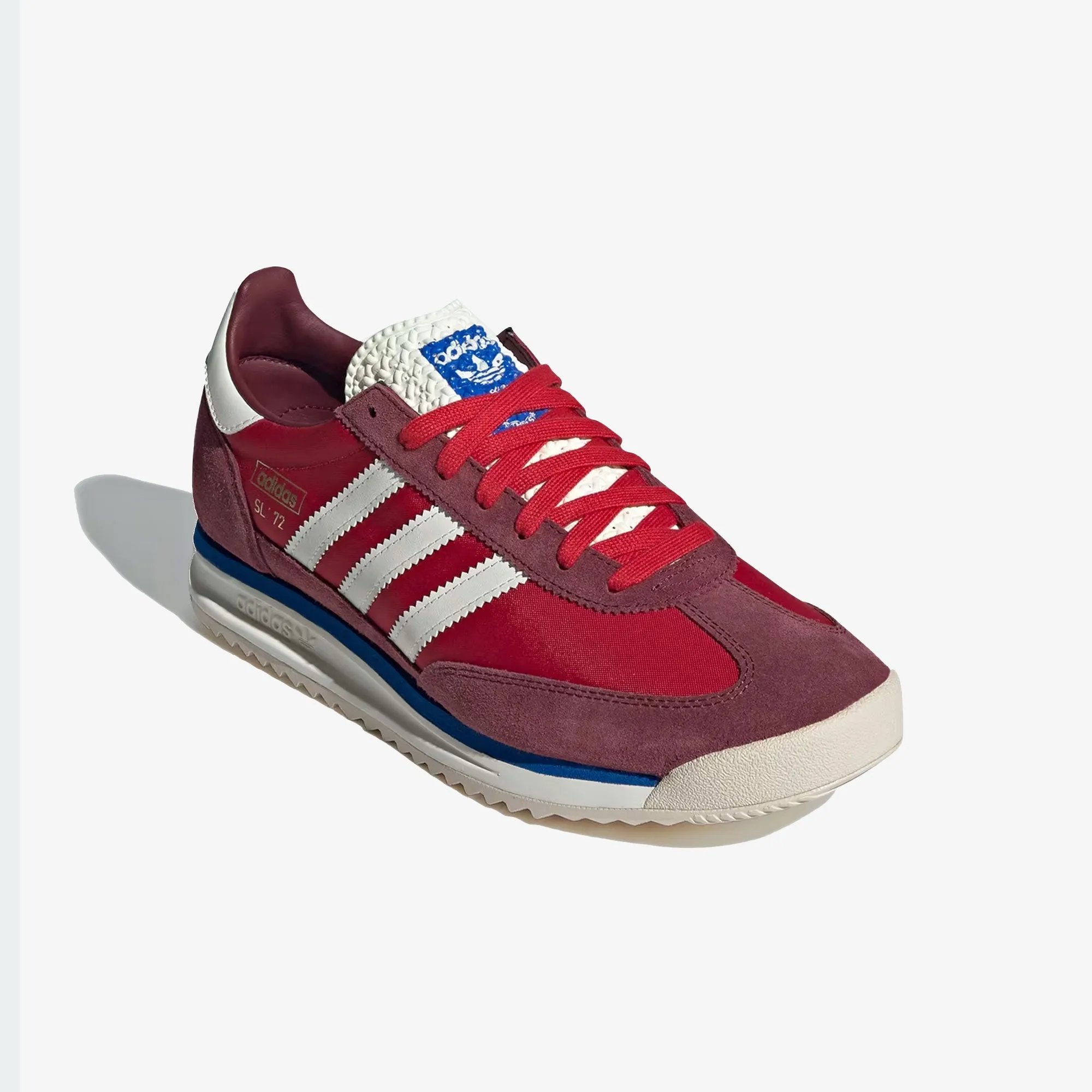 ADIDAS ORIGINALS | SL 72 RS { SHADOW RED/OFF WHITE/BLUE