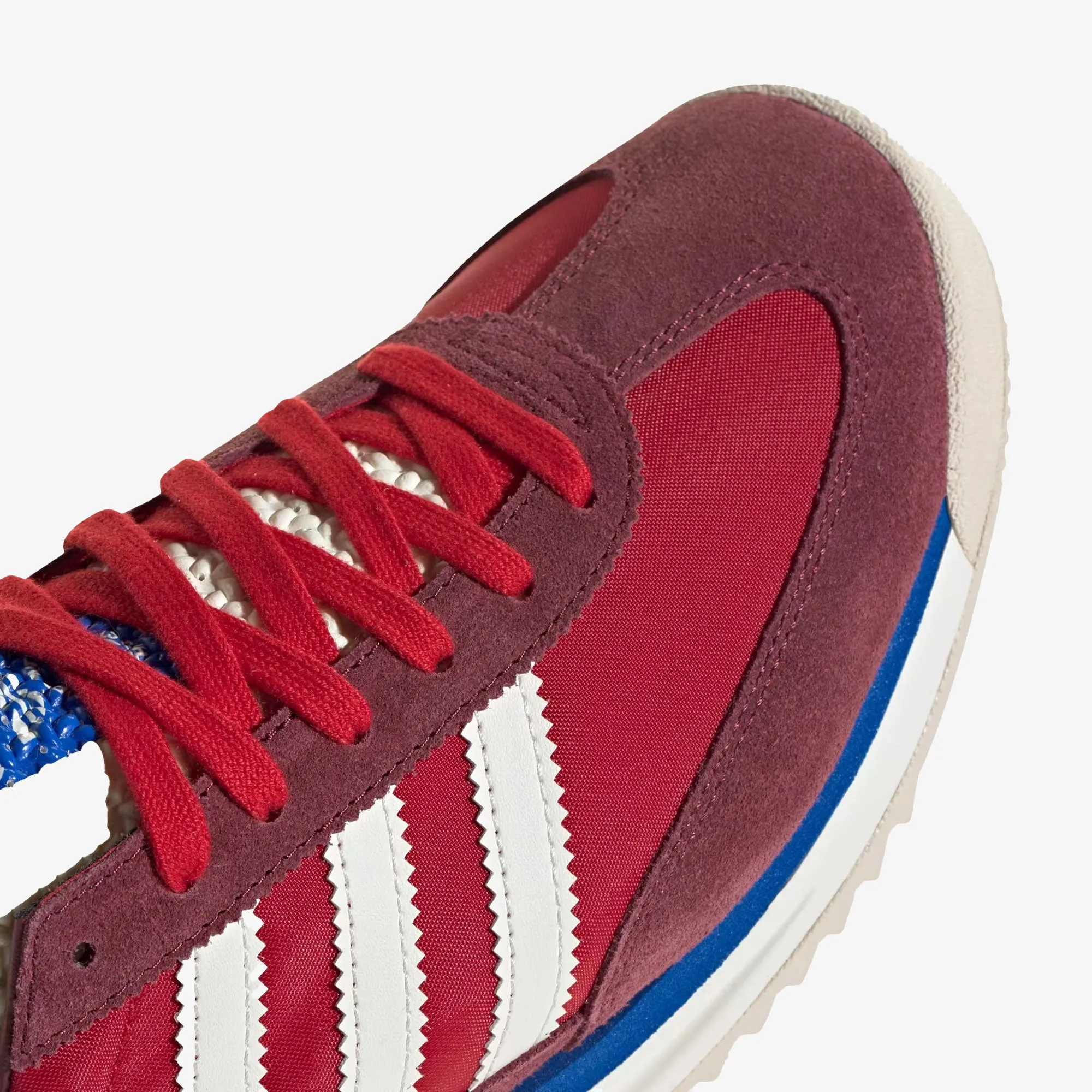 ADIDAS ORIGINALS | SL 72 RS { SHADOW RED/OFF WHITE/BLUE