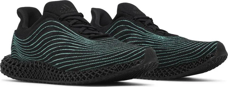 Adidas Parley x Ultra 4D Uncaged 'Black Blue Spirit' Sneakers, Black