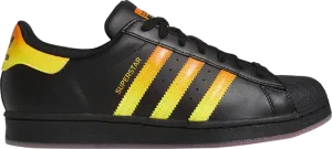 Adidas Superstar 'Black Beam Yellow Gradient' sneakers, black