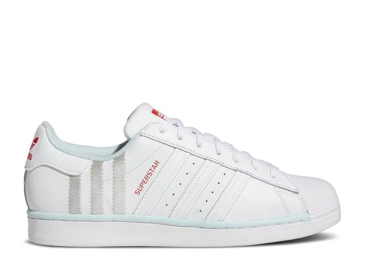 Adidas SUPERSTAR 'WHITE ALMOST BLUE' sneakers, white