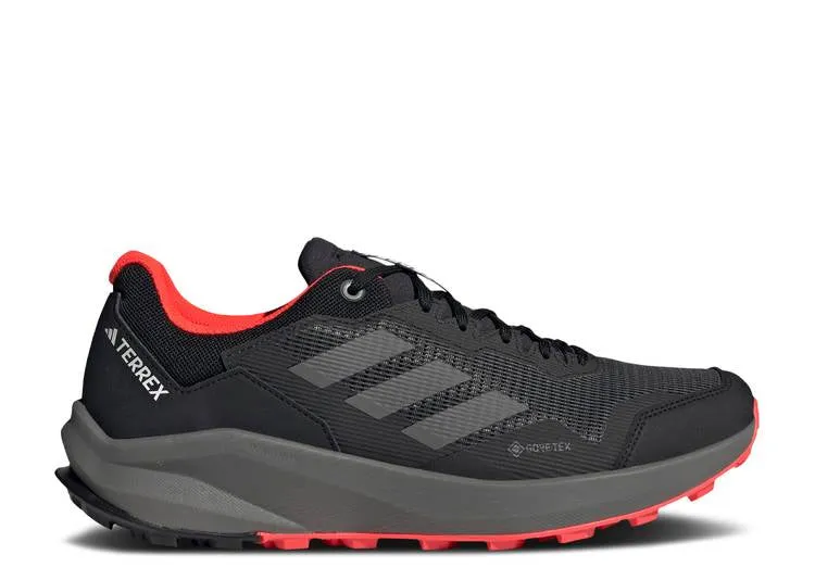 Adidas TERREX TRAILRIDER GORE-TEX 'BLACK SOLAR RED' sneakers, black