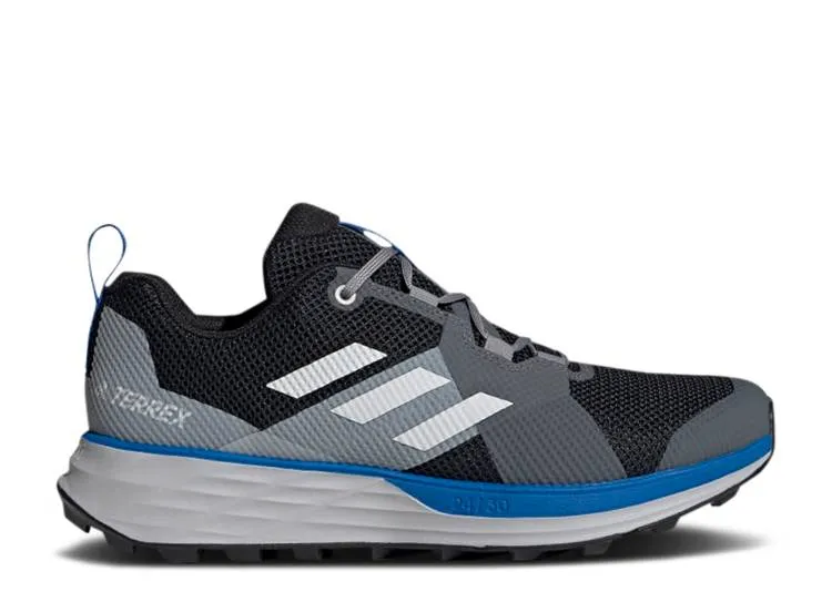 Adidas TERREX TWO 'BLACK GLOW BLUE' sneakers, black