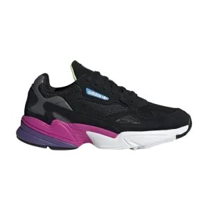 Adidas Wmns Falcon 'Black Shock Pink' Sneakers, black