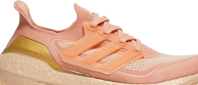 Adidas Wmns UltraBoost 21 'Ambient Blush' Sneakers, Orange