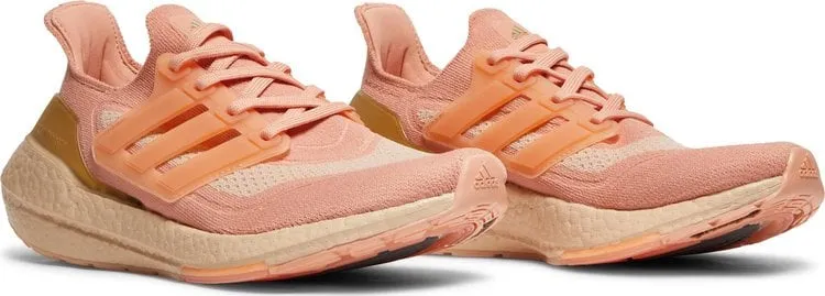 Adidas Wmns UltraBoost 21 'Ambient Blush' Sneakers, Orange