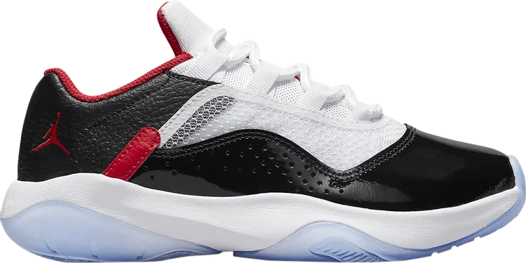 Air Jordan 11 CMFT Low GS White Black University Red sneakers, black