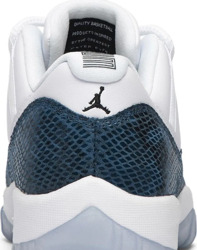 Air Jordan 11 Retro Low Navy Snakeskin 2019, white