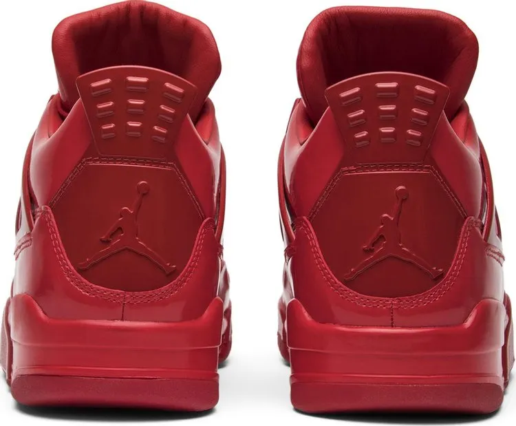 Air Jordan 11LAB4 Red Patent Leather Sneakers, red