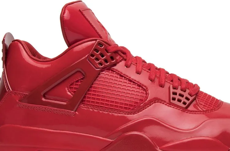 Air Jordan 11LAB4 Red Patent Leather Sneakers, red