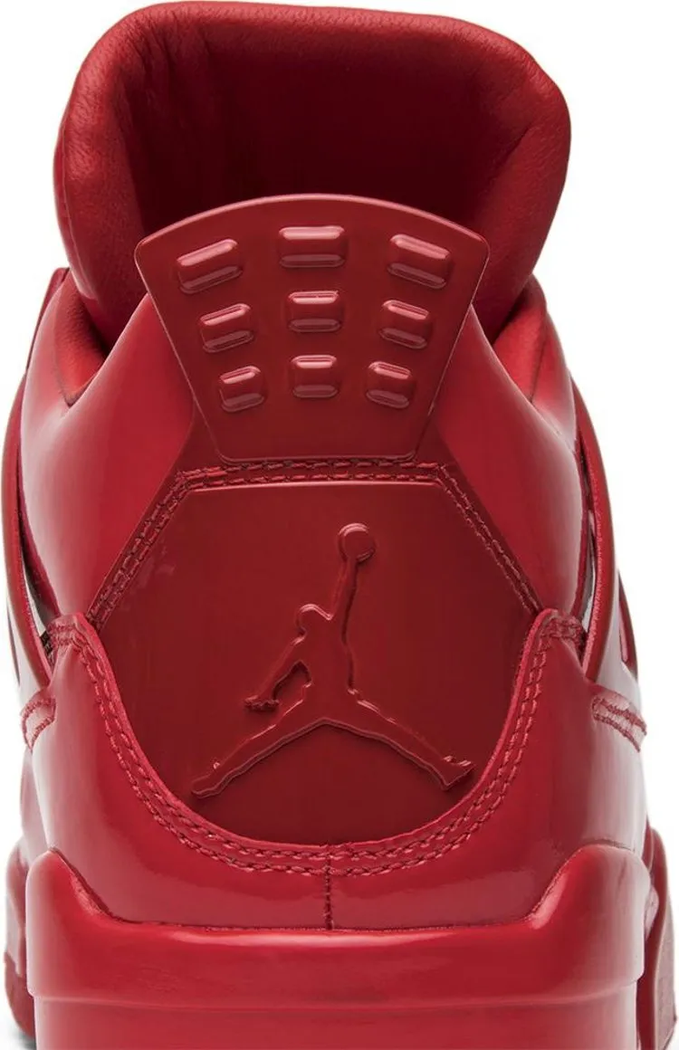 Air Jordan 11LAB4 Red Patent Leather Sneakers, red