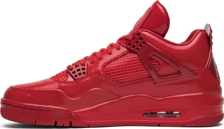 Air Jordan 11LAB4 Red Patent Leather Sneakers, red