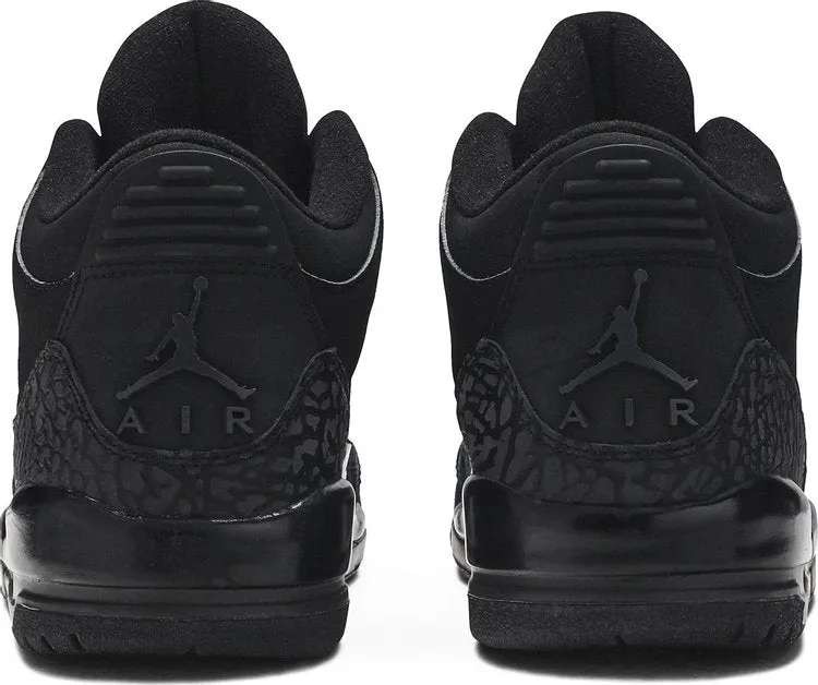 Air Jordan 3 Retro Black Cat Sneakers, black