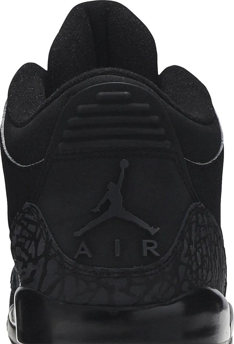 Air Jordan 3 Retro Black Cat Sneakers, black