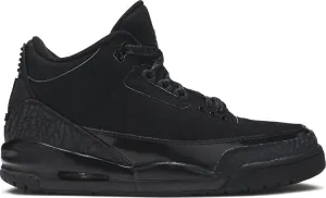 Air Jordan 3 Retro Black Cat Sneakers, black