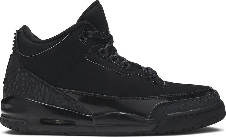 Air Jordan 3 Retro Black Cat Sneakers, black