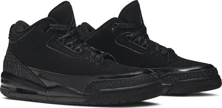 Air Jordan 3 Retro Black Cat Sneakers, black