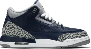 Air Jordan 3 Retro GS Georgetown Sneakers, Blue