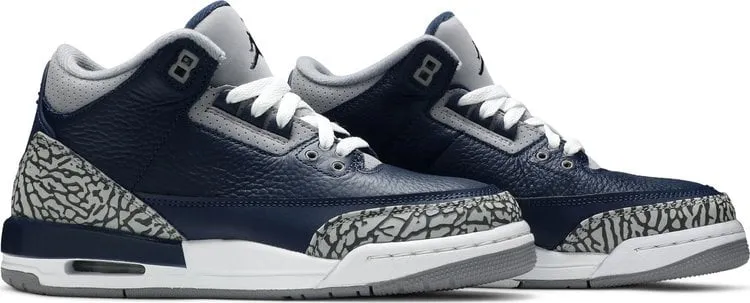 Air Jordan 3 Retro GS Georgetown Sneakers, Blue