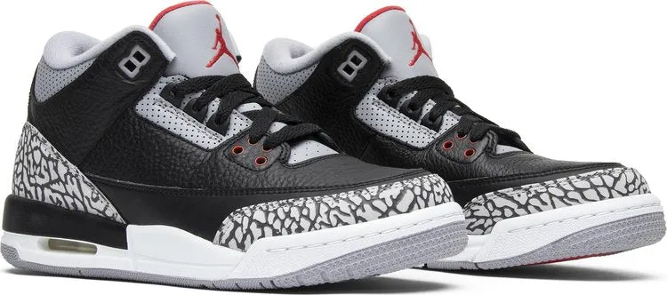 Air Jordan 3 Retro OG BG Black Cement 2018 sneakers, black