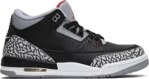 Air Jordan 3 Retro OG BG Black Cement 2018 sneakers, black