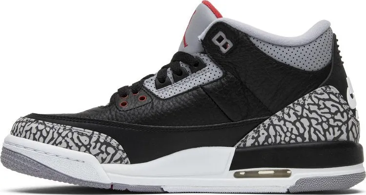 Air Jordan 3 Retro OG BG Black Cement 2018 sneakers, black