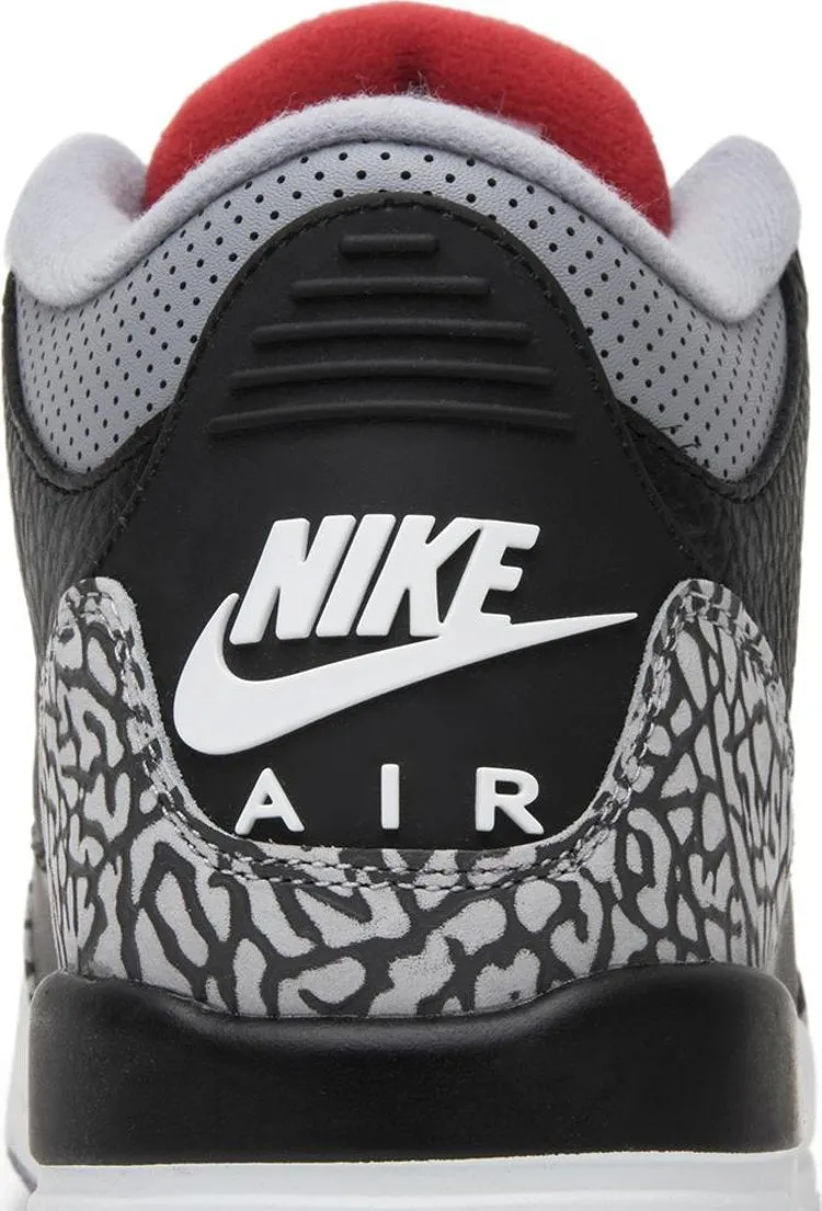 Air Jordan 3 Retro OG BG Black Cement 2018 sneakers, black