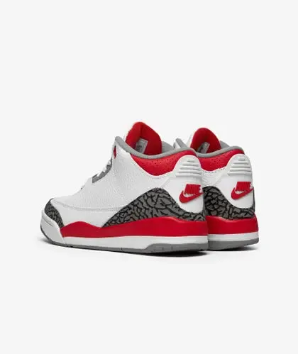 Air Jordan 3 Retro PS White Fire Red Black DM0966-160