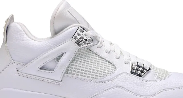 Air Jordan 4 Retro 25th Silver Anniversary sneakers, white