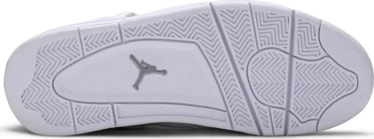 Air Jordan 4 Retro 25th Silver Anniversary sneakers, white