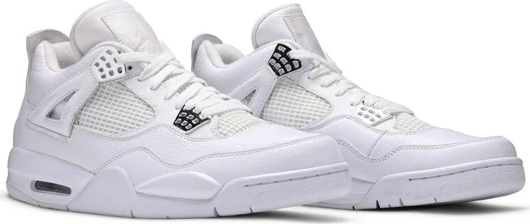 Air Jordan 4 Retro 25th Silver Anniversary sneakers, white