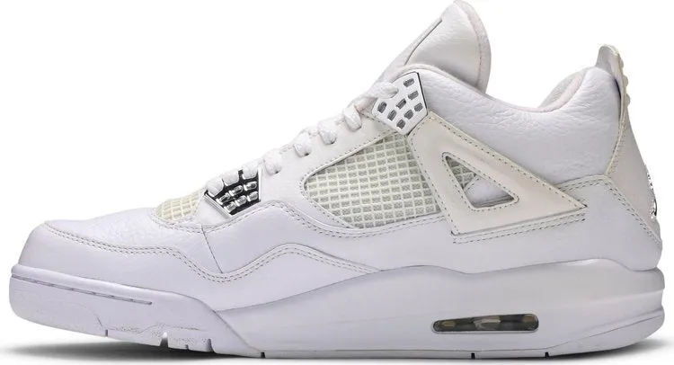 Air Jordan 4 Retro 25th Silver Anniversary sneakers, white